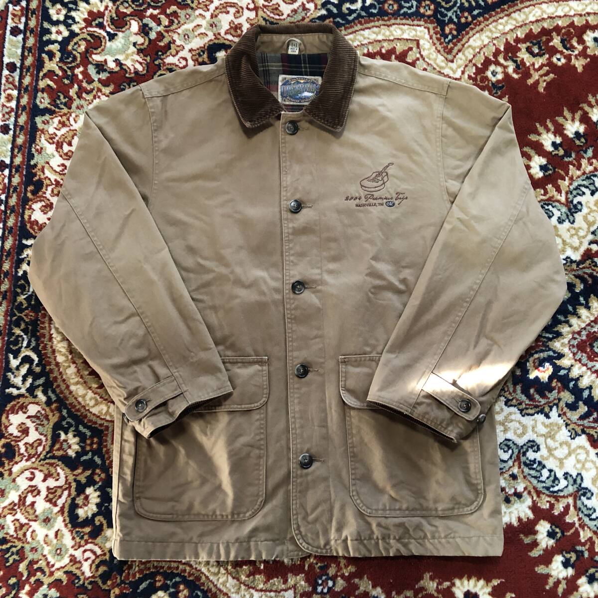 ダック地 ジャケット カバーオール ハンティングジャケット ワークジャケット 2000s 00s upstream サイズ大き目 拍卖