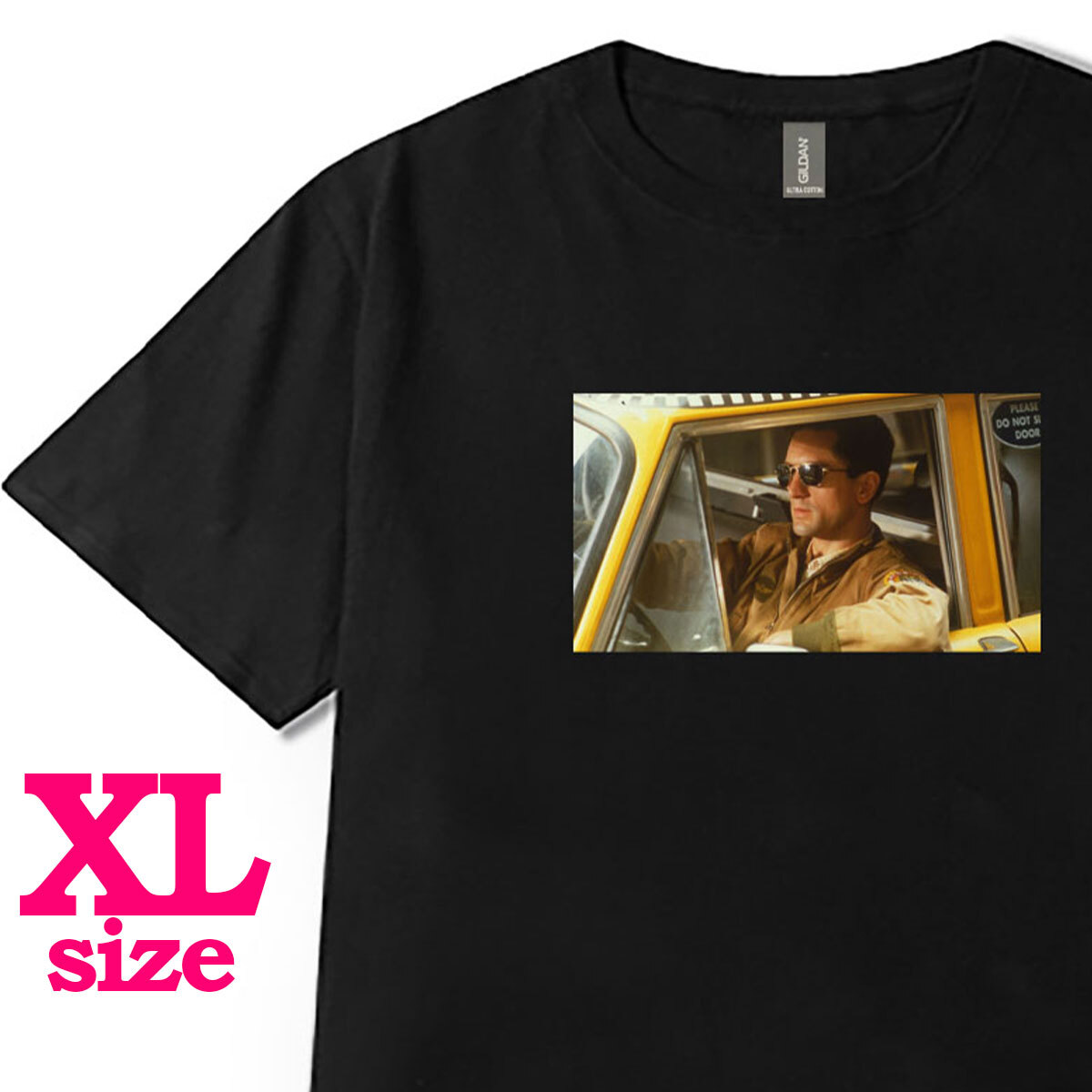 フォトプリント タクシードライバー 柄 Tシャツ 映画Tシャツトラヴィス ロバート カジュアル 半袖 6.0オンス コットン100% ユニセックス XL拍卖