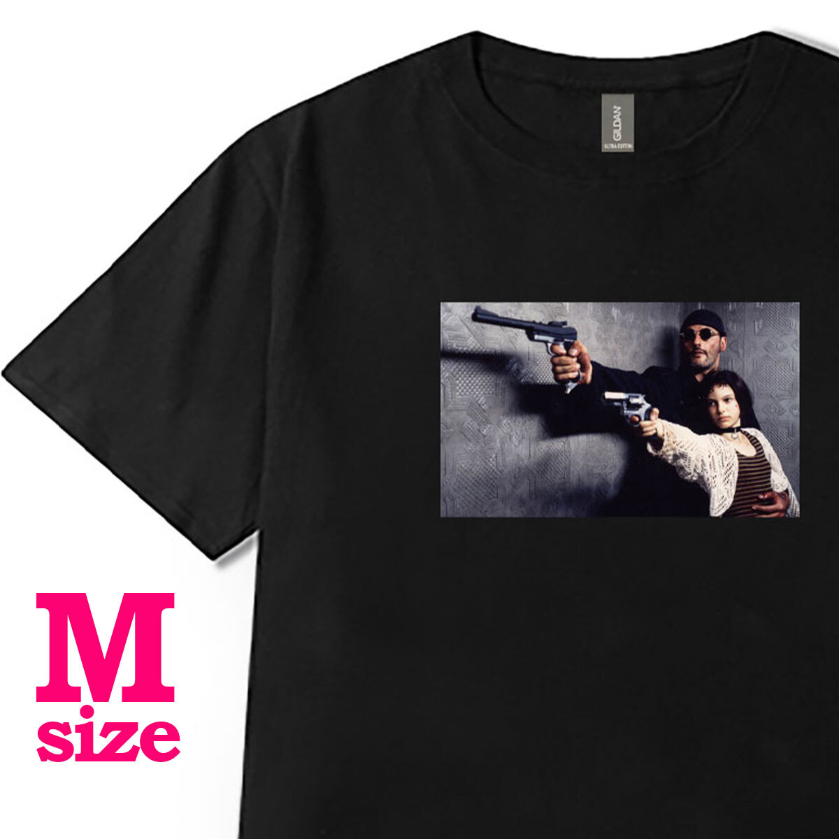 フォトプリント LEON レオン 柄 Tシャツ ムービーTシャツ マチルダ 映画 6.0oz コットン100% メンズ レディース ユニセックス M拍卖