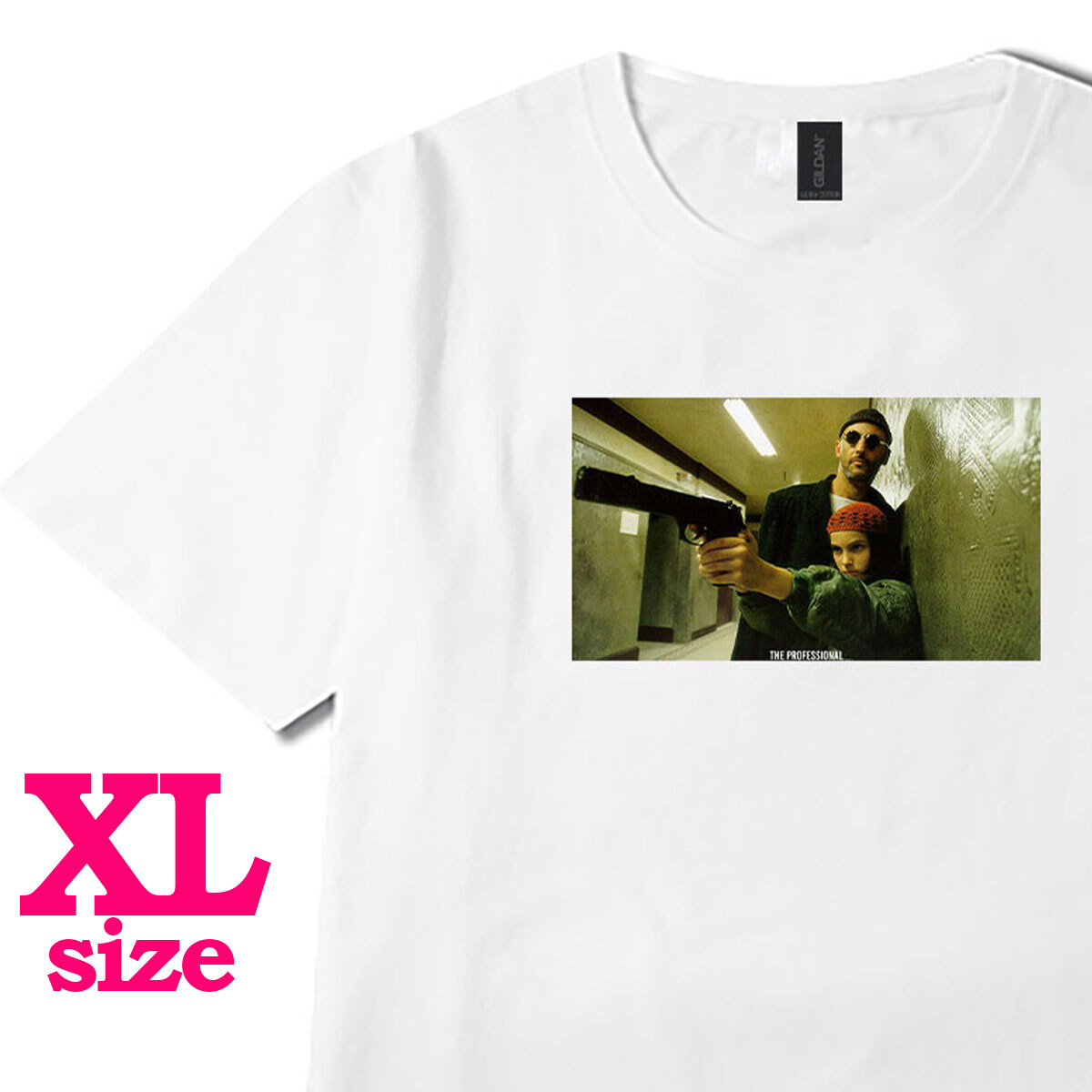 フォトプリント LEON レオン 柄 Tシャツ ムービーTシャツ マチルダ 映画 6.0oz コットン100% メンズ レディース ユニセックス XL拍卖