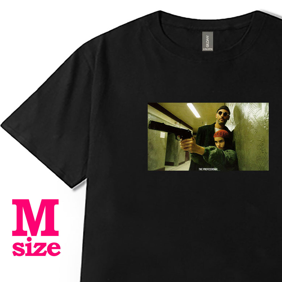 フォトプリント LEON レオン 柄 Tシャツ ムービーTシャツ マチルダ 映画 6.0oz コットン100% メンズ レディース ユニセックス M拍卖