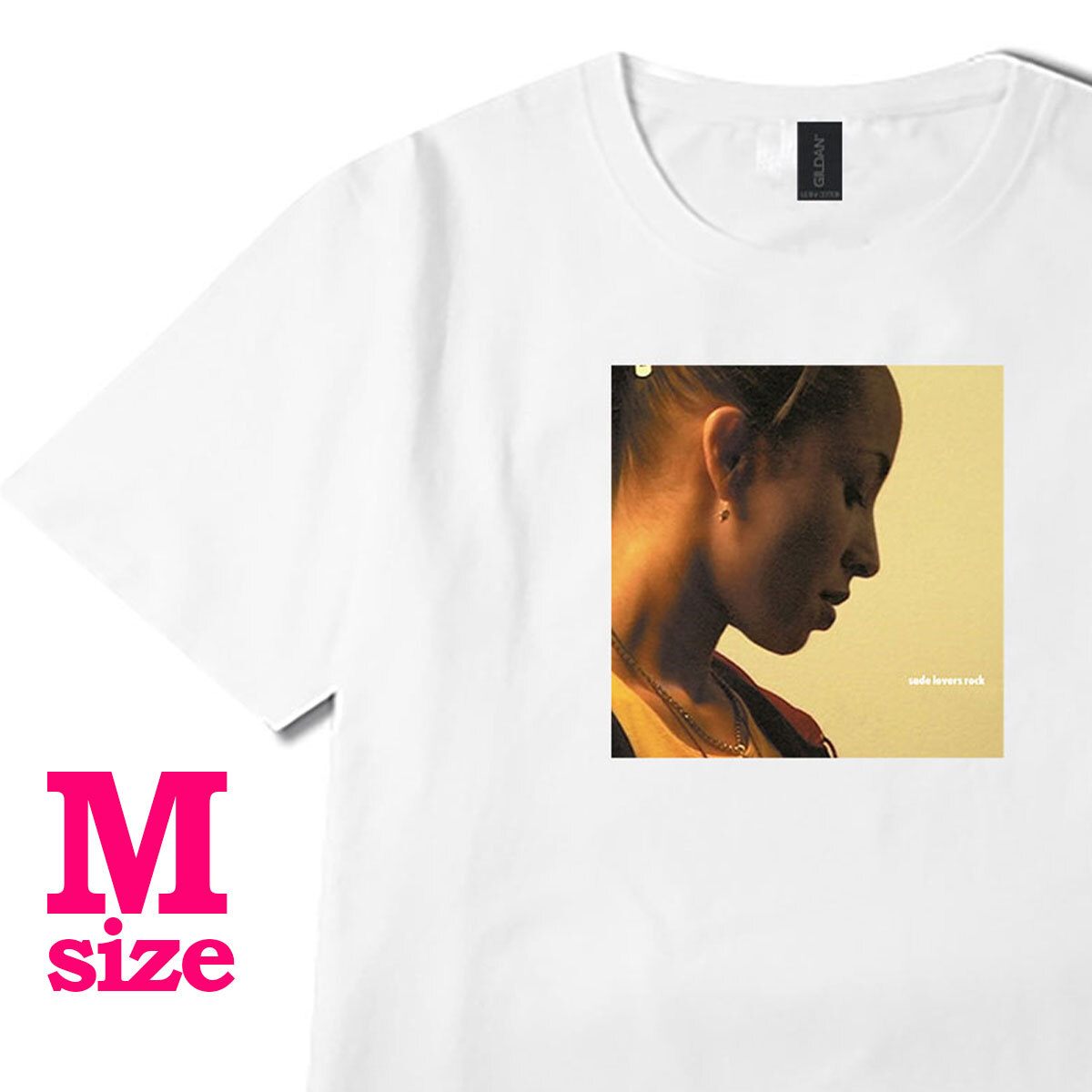 フォトプリント SADE シャーデー 柄 Tシャツ lovers rock 半袖 キレイめ カジュアル 半袖 6.0oz コットン100% ユニセックス M拍卖