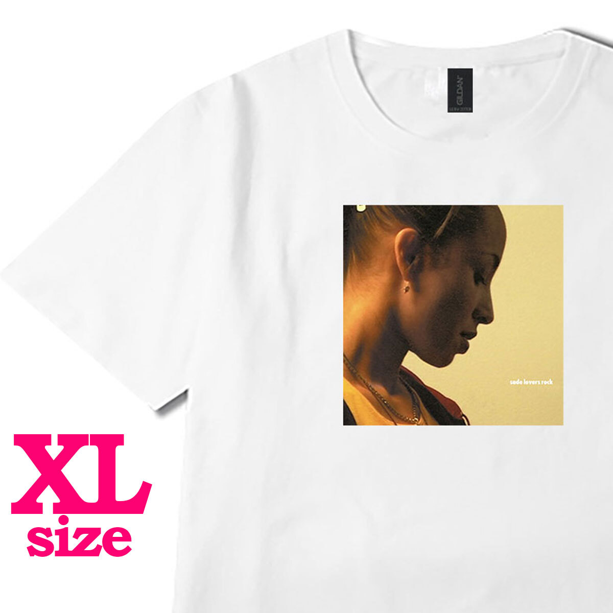 フォトプリント SADE シャーデー 柄 Tシャツ lovers rock 半袖 キレイめ カジュアル 半袖 6.0oz コットン100% ユニセックス XL拍卖