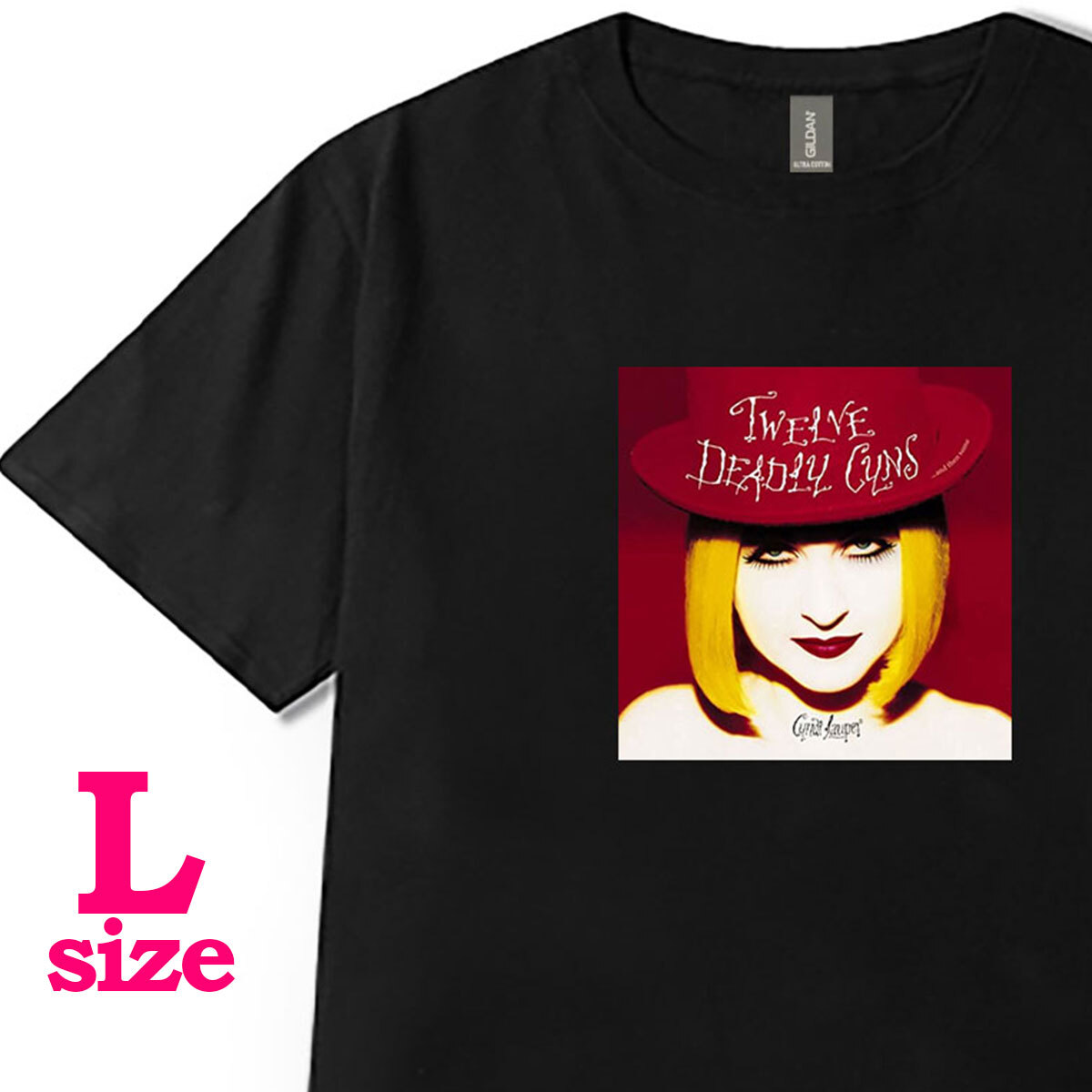フォトプリント シンディローパー 柄 Tシャツ Twelve Deadly Cyns And Then Some キレイめ カジュアル 半袖 6.0oz 綿100% ユニセックス L拍卖