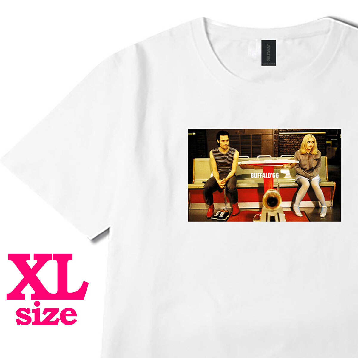 フォトプリント バッファロー'66 Buffalo'66 柄 Tシャツ ムービー 映画 キレイめ カジュアル 半袖 6.0oz コットン100% ユニセックス XL拍卖