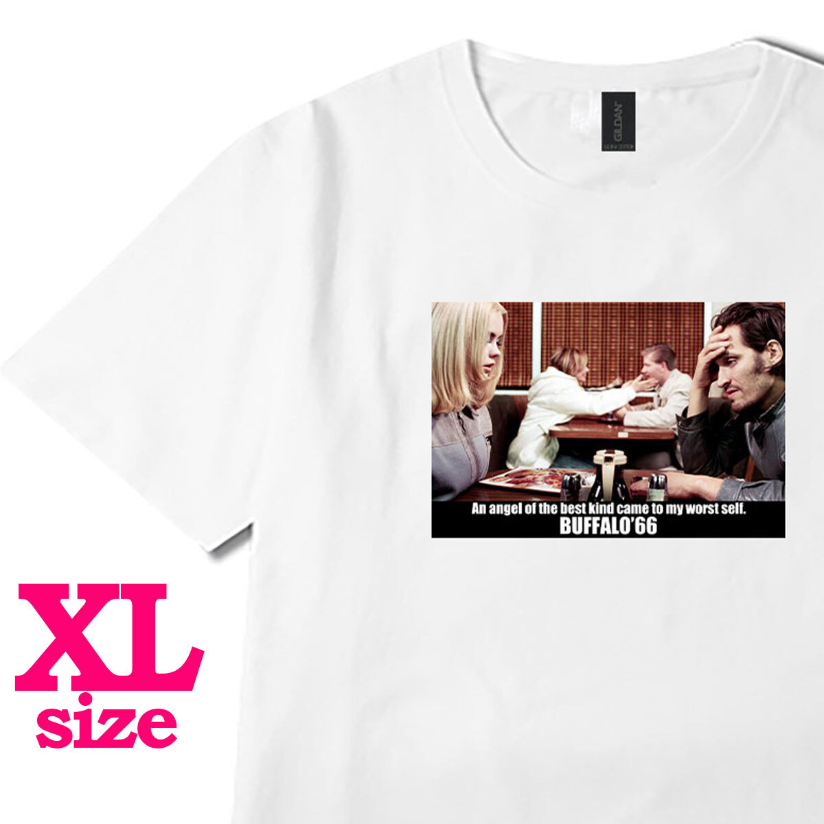フォトプリント バッファロー'66 Buffalo'66 柄 Tシャツ ムービー 映画 キレイめ カジュアル 半袖 6.0oz コットン100% ユニセックス XL拍卖