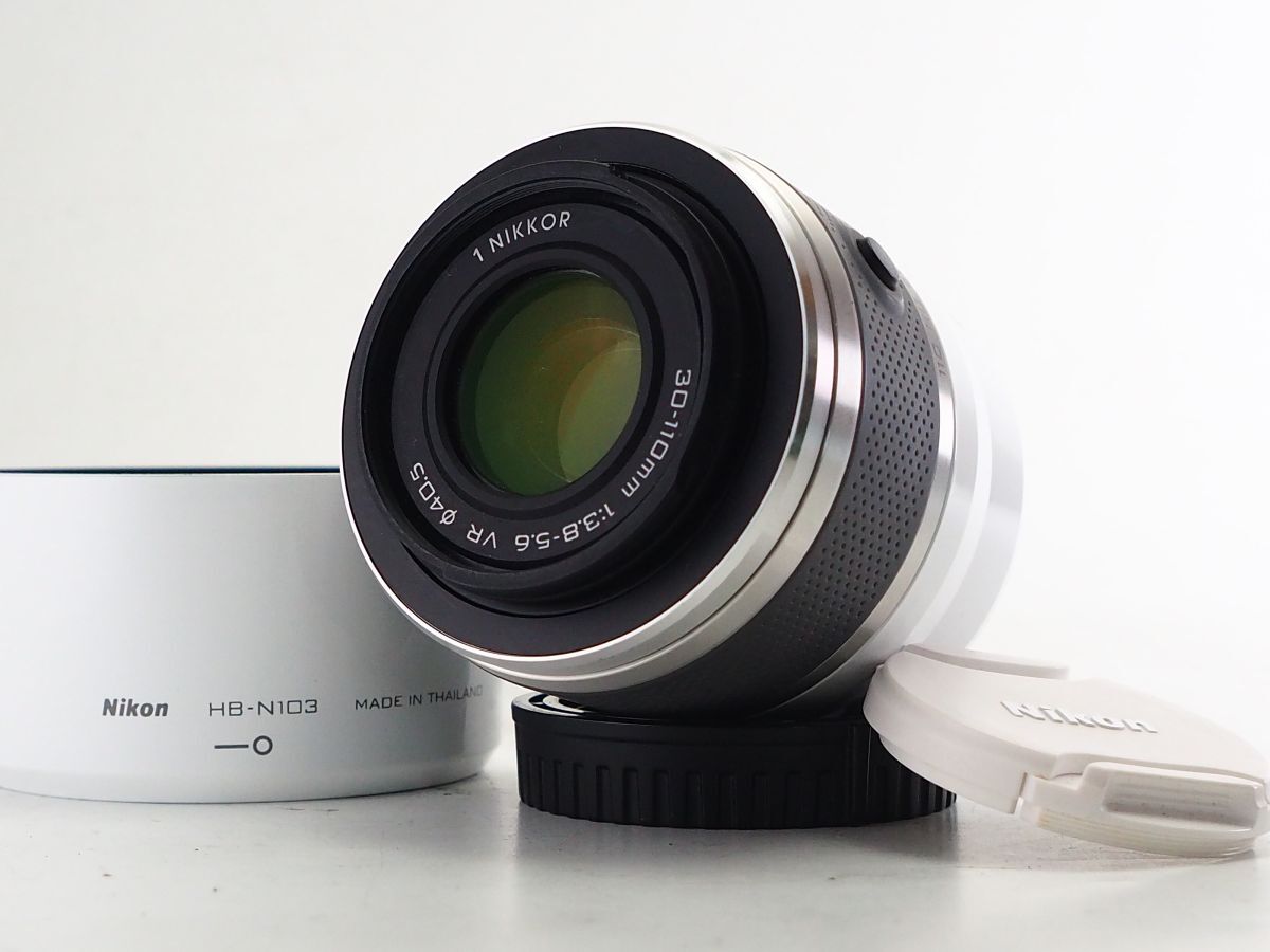 ★良品★ニコン NIKON 1 NIKKOR 30-110mm F3.8-5.6 VR HB-N103 ★フード付き★ E0201拍卖