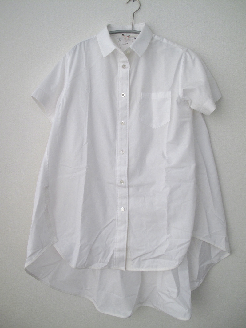 **クリーニング済 sacai サカイ 半袖シャツ 白 レディース 2 拍卖