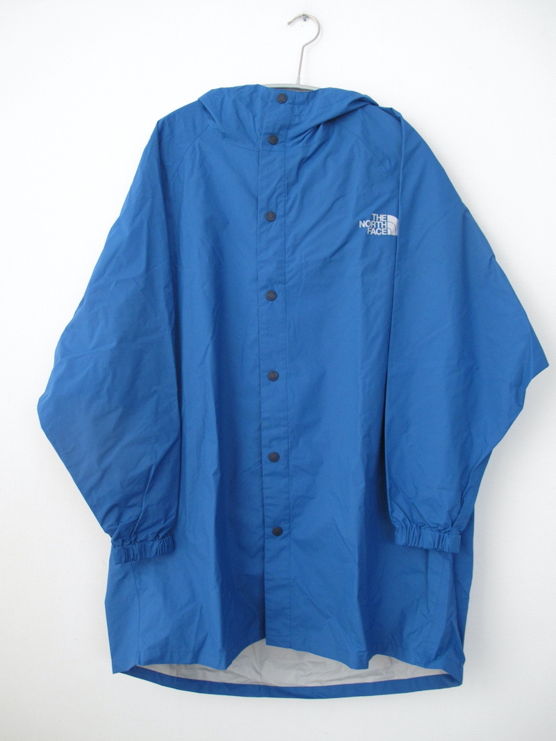 **THE NORTH FACE ノースフェイス 男の子 レインウエア レインコート ポンチョ 青 130拍卖