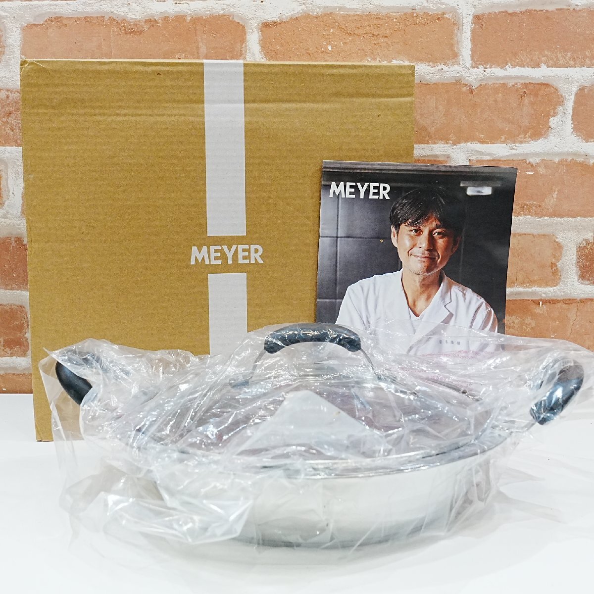 7709 新品未使用 MEYER サイズアップホットポット 26cm ブラック SC54M-W26BK マイヤー 両手鍋 調理器具拍卖