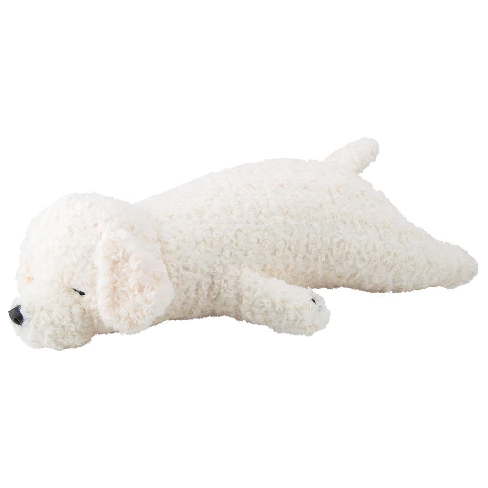 LIV HEART りぶはあと(Livheart) 抱き枕 コットン ねむねむアニマルズ トイプードルのミルク ホワイト Lサイズ(約70cm)拍卖