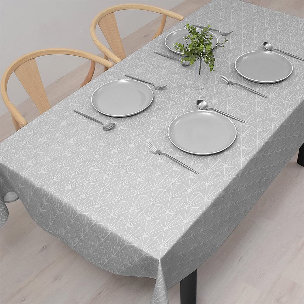 スタイルデコール(STYLE Decor) テーブルクロス 綿100% おしゃれ 長方形 北欧 120×150cm スタンダード グレー シンプ拍卖