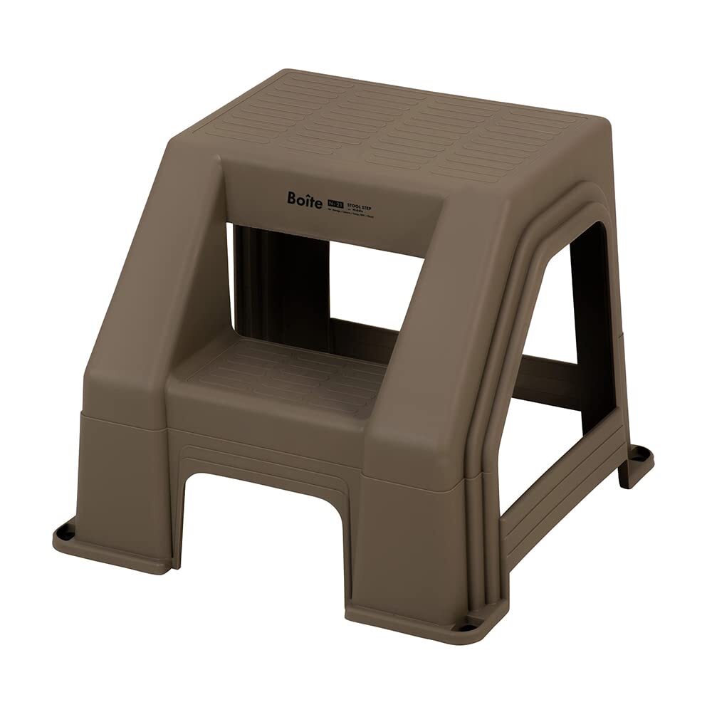 ベストコ 踏み台 スツールステップ 脚立 M ブラウン MA-4117 Boiteガレージ拍卖