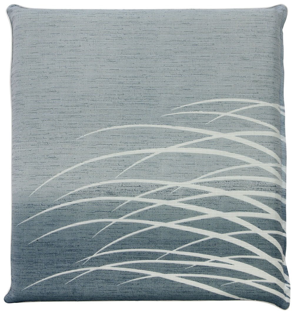 メリーナイト(Merry Night) 座布団カバー 「芝ぼかし」 ブルー 銘仙判 約55×59cm ファスナー式 綿100% 裏表同じ柄 和室拍卖