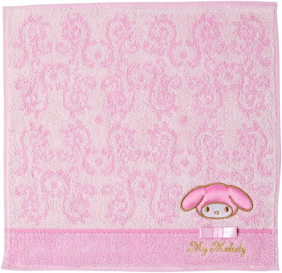 丸眞 ミニタオル サンリオ マイメロディ フルールピンク かわいい 3005060100 25×25cm拍卖