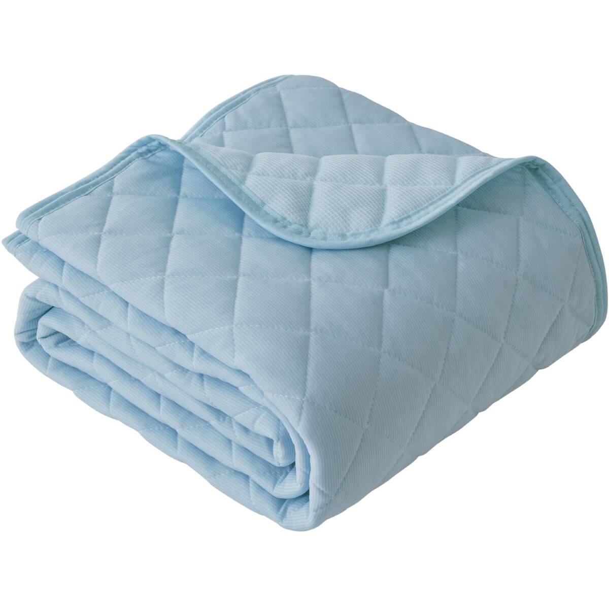 AQUA(アクア) 敷きパッド 夏用 セミダブル アイスブルー 冷感しきぱっと リバーシブル 一年中使える 長く使える ひんやり さらっと 吸湿拍卖