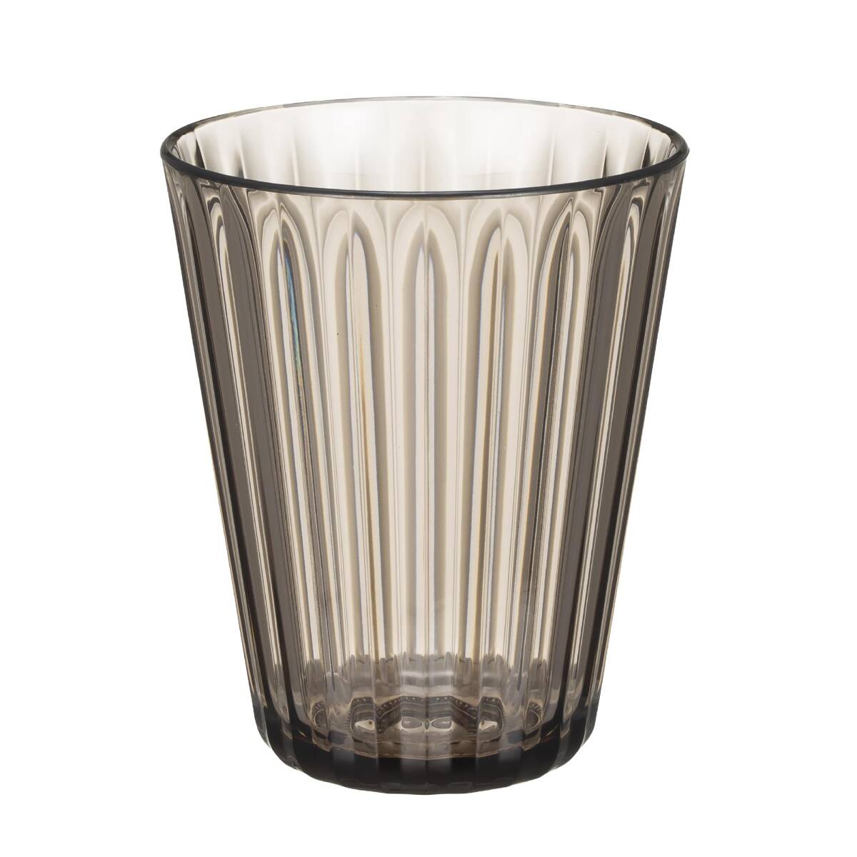 シービージャパン コップ 270ml ブラウン プラスチック製 ストライプ状 エンボス加工 指先フィット LS グラス UCA拍卖