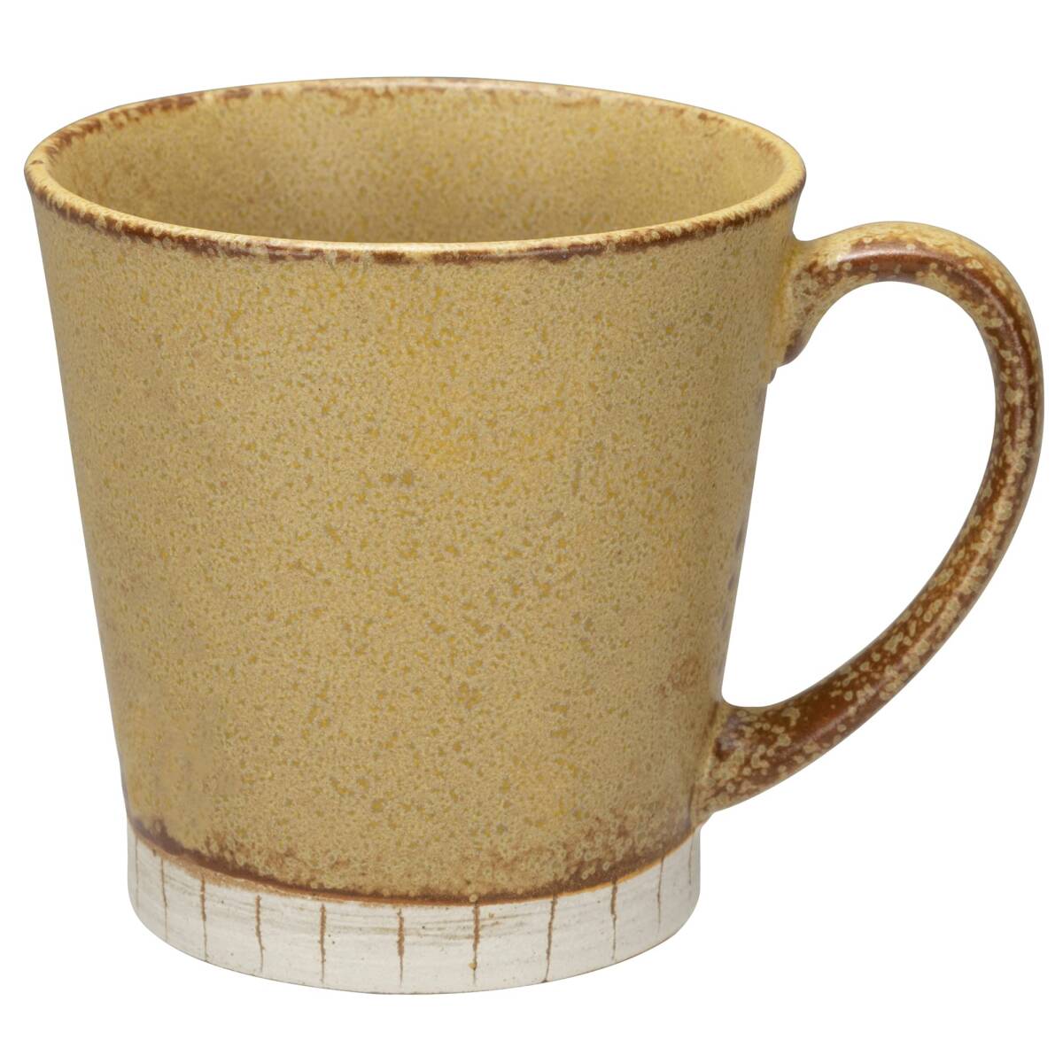 一久(Ichikyu) イチキュウ 美濃焼 マグカップ 約9cm 唐津彫 十草 黄 日本製 127-1626拍卖