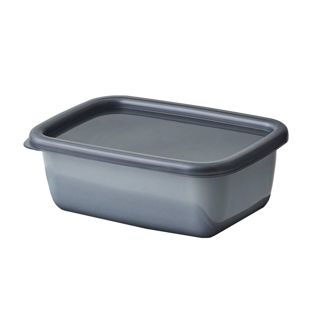 野田琺瑯(Nodahoro) ホワイトシリーズ 保存容器 レクタングル 深型 M シール蓋付 日本製 GRF-M グレー拍卖