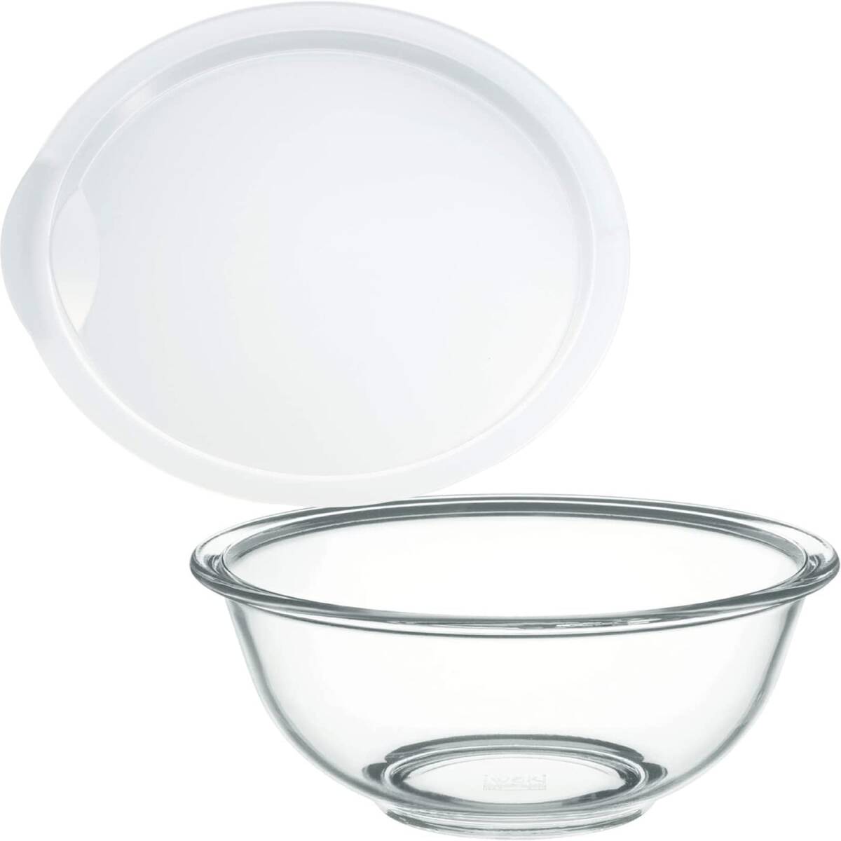 iwaki(イワキ) 耐熱ガラス ボウル 丸型 2.5L + レンジカバー 2.5L用拍卖