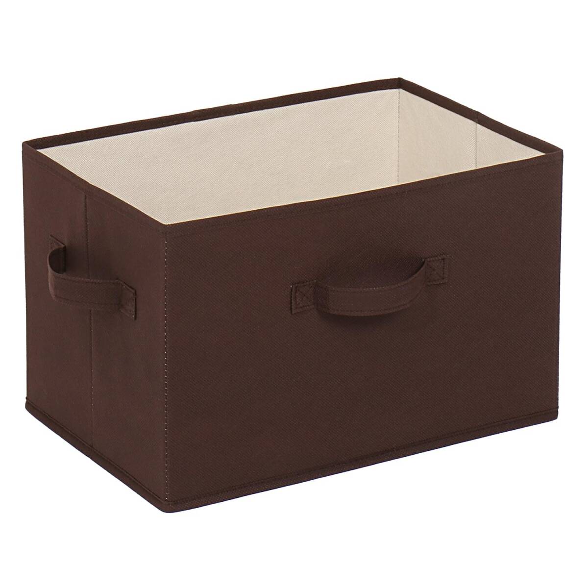 アストロ 収納ボックス 不織布製 1個 カラーボックスにぴったり ブラウン×ベージュ 容量20L 衣類収納 おもちゃ収納 リビング収納 小物入れ拍卖