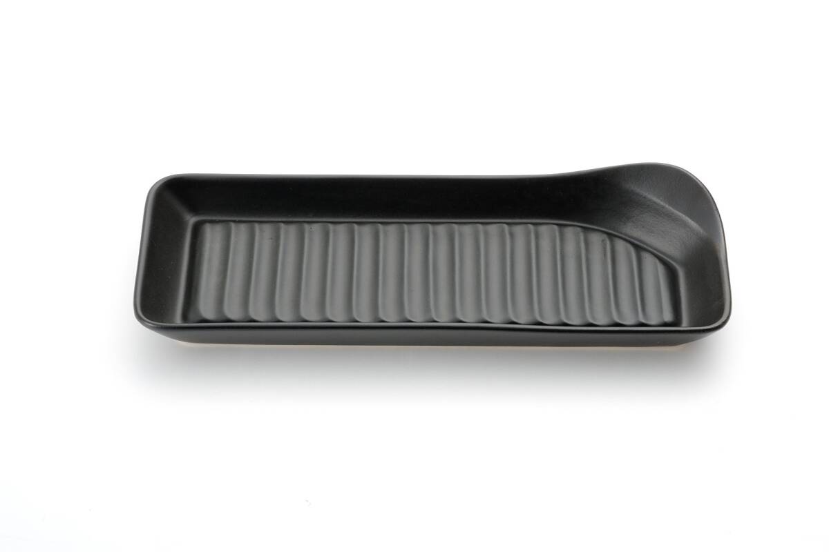 カネセ 美濃焼 耐熱姿焼グリルプレート(1枚) ブラック 約奥10.0×幅28.0×高4.0cm 20116154拍卖