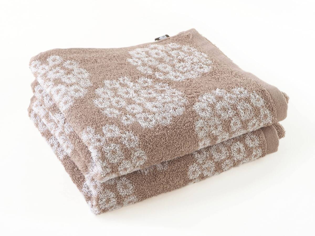 コスギゼン(Kosugizen) フェイスタオル Onnera イッピーイッピー 34×80cm ベージュ 2枚セット拍卖