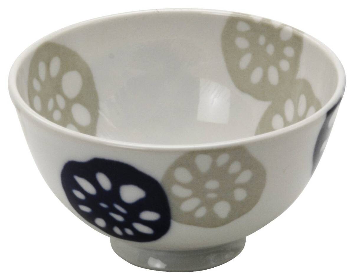 美濃焼 軽量 飯碗 10個セット れんこん 青 150594(10)拍卖