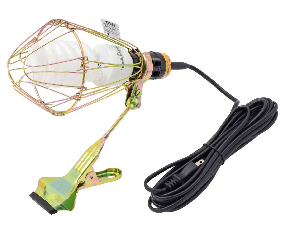 高儀 EARTH MAN 蛍光灯クリップライト32W CLT-140F【連結コンセント付】【口径E26】【照射角度調整】作業用 工事用 現場 ラ拍卖