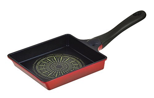 パール金属 卵焼き フライパン 16.5×19.3cm ガス火専用 玉子焼き器 L 内面3層ダイヤモンドコート 超軽い HB-2691拍卖
