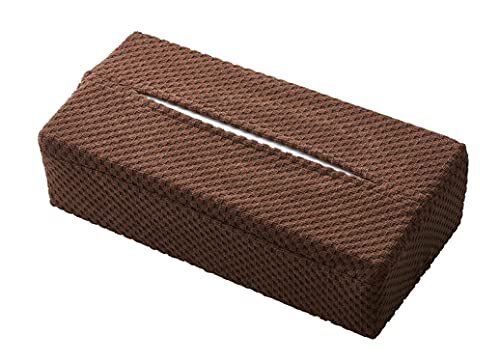 パール金属 ストレッチティッシュカバー ボックス用ブロック柄 ブラウン N-7760拍卖