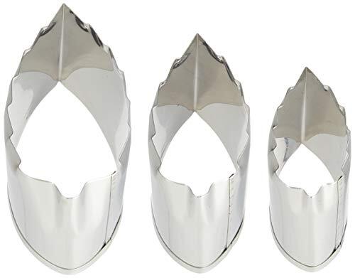 遠藤商事 TKG 野菜抜き型 3個セット 木の葉 ステンレス製で錆びにくく衛生的 季節の中の花景色を器に盛り込んで夢咲く料理に旬の形を演出拍卖