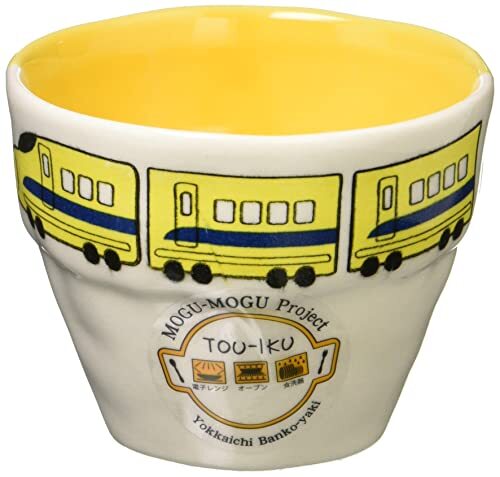 萬古焼 子供 食器 陶器 オーブン対応 カップ コップ 超特急 イエロー 直径約8cm×高さ6cm 電子レンジ 食洗機対応 日本製 18023拍卖