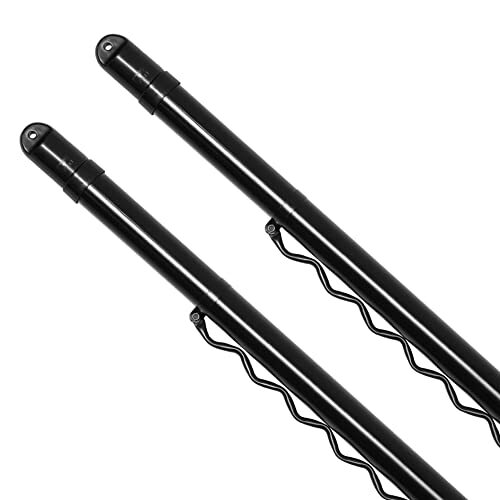【BLKP】 パール金属 物干し竿 2.10~3.00m ハンガー 掛け付 2本セット ジョイント式 伸縮 竿 スチール 屋外 室内 ブラック拍卖