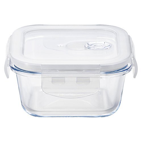 アデリア(ADERIA) クックロック スクエア300WT 300ml 中国製 密封容器レンジ対応 4面ロック ガラス容器 H8764 保存容器拍卖