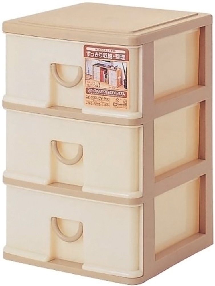 サンコープラスチック(SankoPlastic) 日本製 小物収納3段 エルピス 幅26×奥26.5×高38.4cm ウォーム拍卖