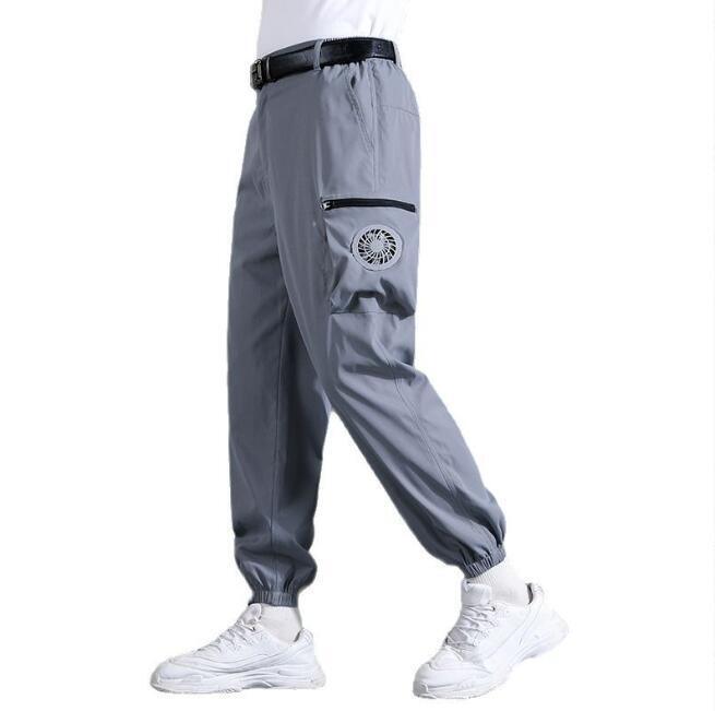 新入荷空調作業服ズボン ファン付き 空調ウェア 水冷服 大風量 夏 涼しい 熱中症対策 静音仕様 作業現場 工事現場 省エネ 節約 男女兼用拍卖