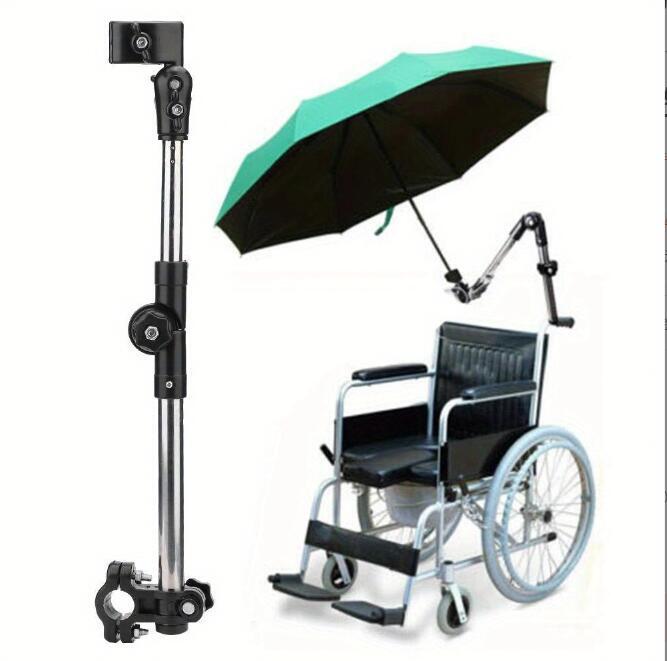 新入荷人気車椅子の傘アタッチメント トーチハンドルホルダー ベビーカー 自転車 高齢者のための車椅子アクセサリー 拍卖