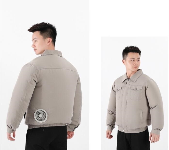 新入荷空調服 作業服 扇風機ジャケット ワークマン ファン付き 作業服 空調ウェア 空調作業服 長袖 作業着 冷却服 空調扇風服 空調セット拍卖