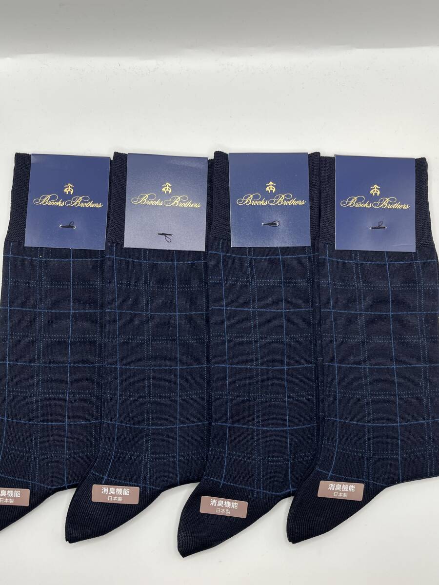 ★新品★ ブルックス ブラザーズ メンズ ソックス 4足セット 25〜27cm o拍卖