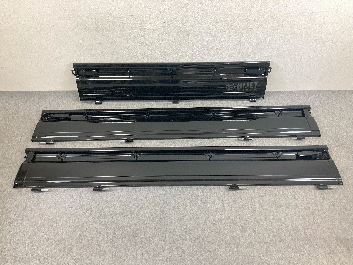 新車外し 後期 S500P S510P ハイゼットトラック 純正 アオリ あおり リアゲート チェーン付 1台分 前期装着可 X07 ブラックM (Z4008)拍卖