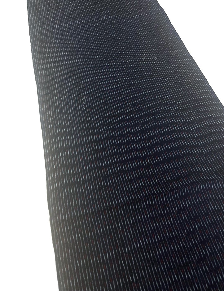 花とら●アンティーク お召し 解き洗い反物 リメイク 素材 細工用 黒 立涌 250601-8拍卖