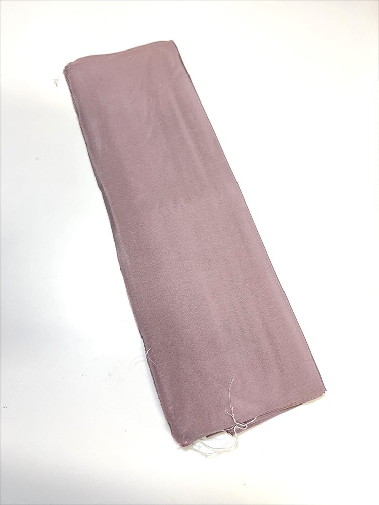 花とら●リサイクル八掛 洗い済 紬用 薄灰紫 リメイク 素材 細工用 250601-2拍卖