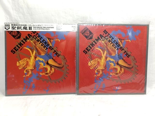 ♪悪魔救世主伝説 聖飢魔2 THE END OF THE CENTURY レコード LP盤 2枚 ステッカー 1枚付き/ジエンドオブセンチュリー拍卖