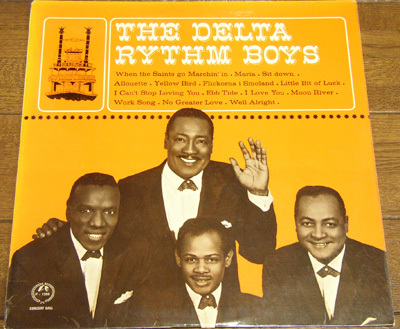 The Delta Rythm Boys - LP / When The Saint Go Marchin,I Can't Stop Loving You,Work Song,Moon River,Concert Hall,イギリス盤,1964年拍卖