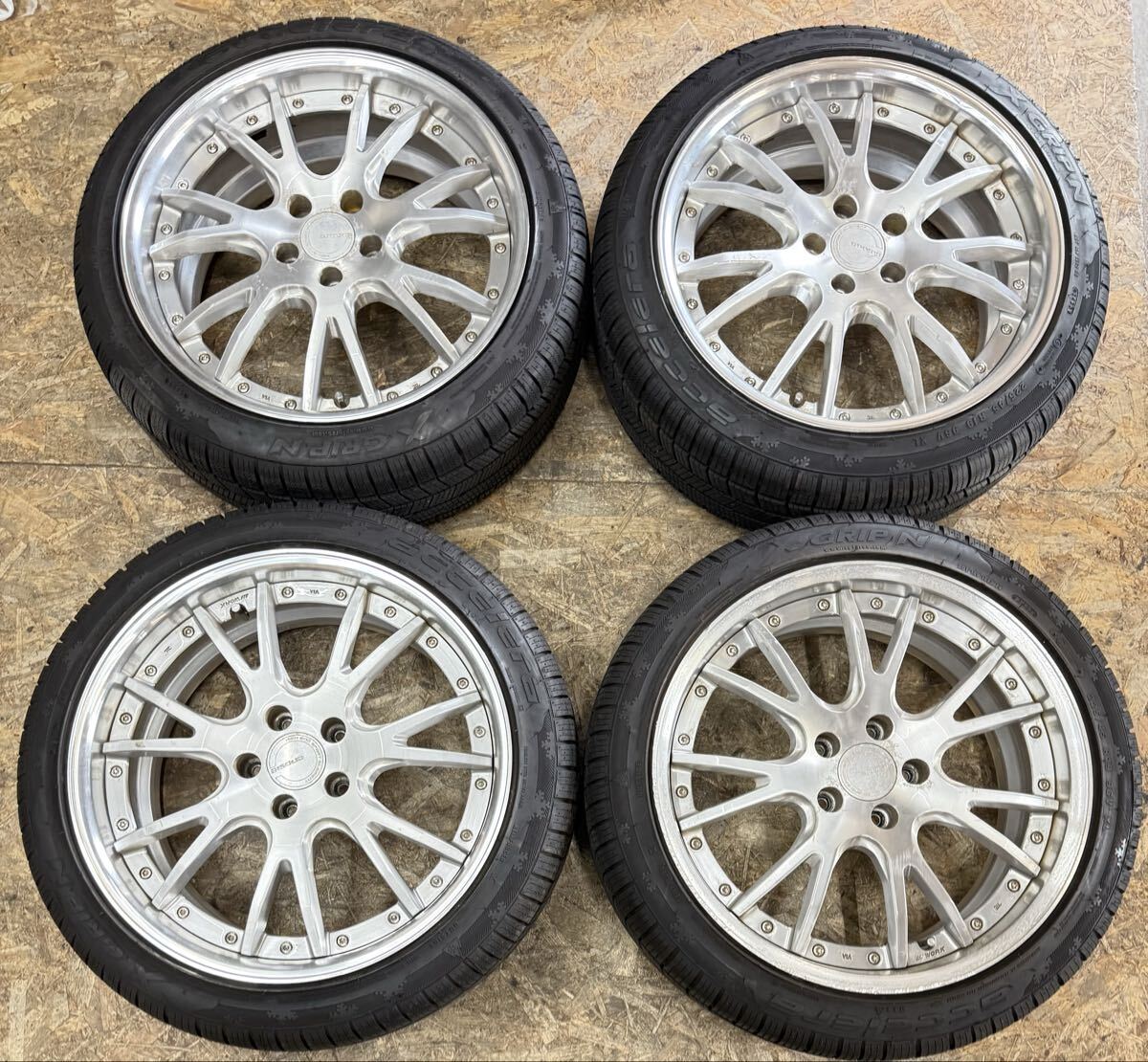 【希少!】WORK グノーシス GS4 19インチ 8J+45 PCD114.3 5穴 C-HR エスティマ アテンザ アクセラ ノア オデッセイ セレナ スタッドレス拍卖