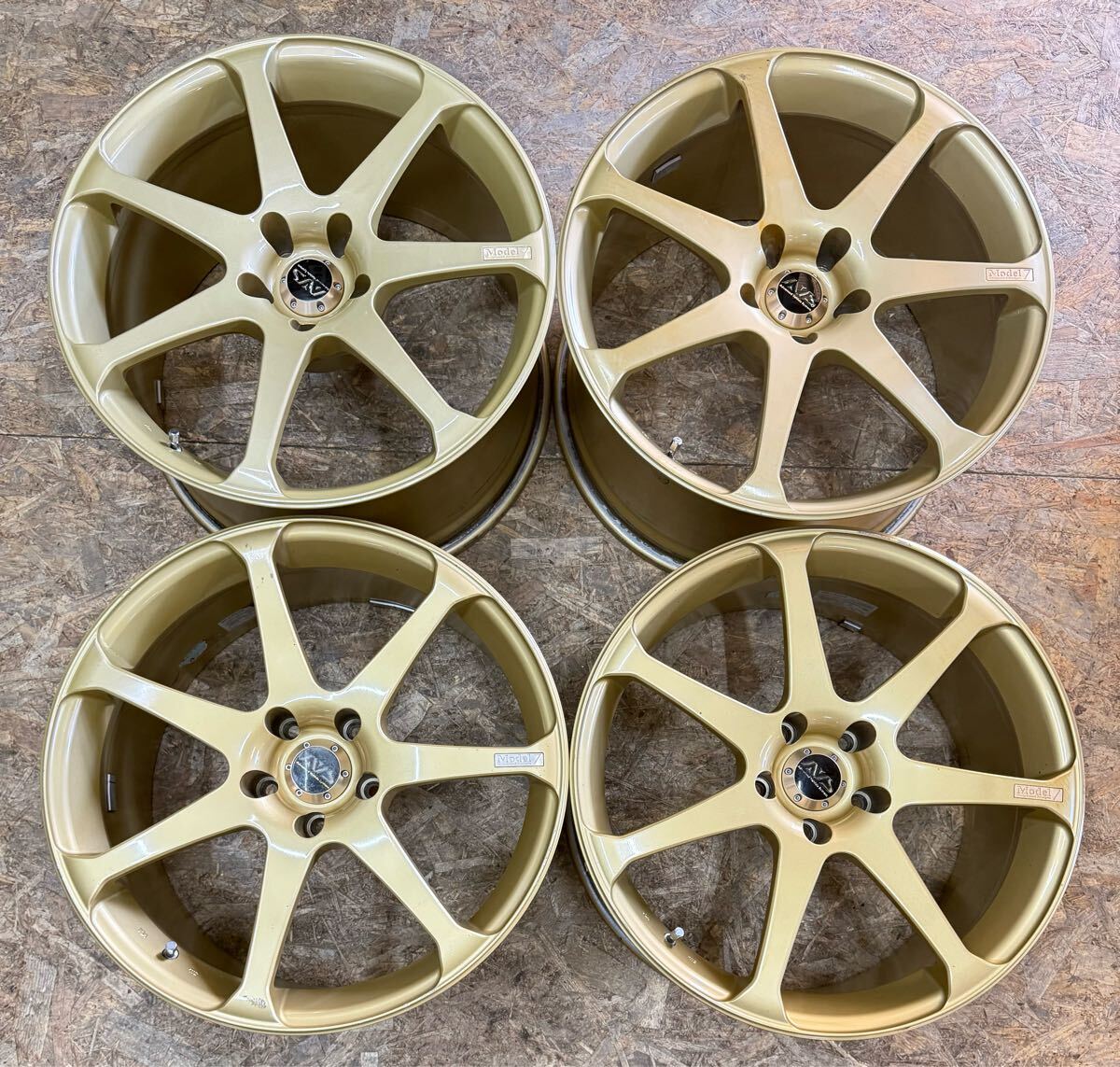 【希少!】YOKOHAMA ヨコハマ モデル7 19インチ 9J+45 10J+45 PCD 114.3 5穴 5H ソアラ スカイライン JZX100 JZA80 FD3S スープラ拍卖