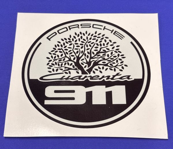 ポルシェ cuarenta 911 sticker イベリカ クアランタ 40周年記念 ステッカー Porsche 911 996 997 991 992 718 356 930 964 993 (P-Cua010e拍卖