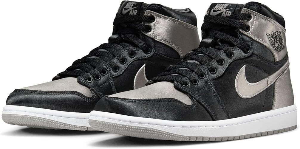 送料無料 28cm●定価26,950円 ナイキ エアジョーダン 1 ハイ OG サテン シャドウ NIKE AIR JORDAN AJ FD4810-010 黒 グレー拍卖