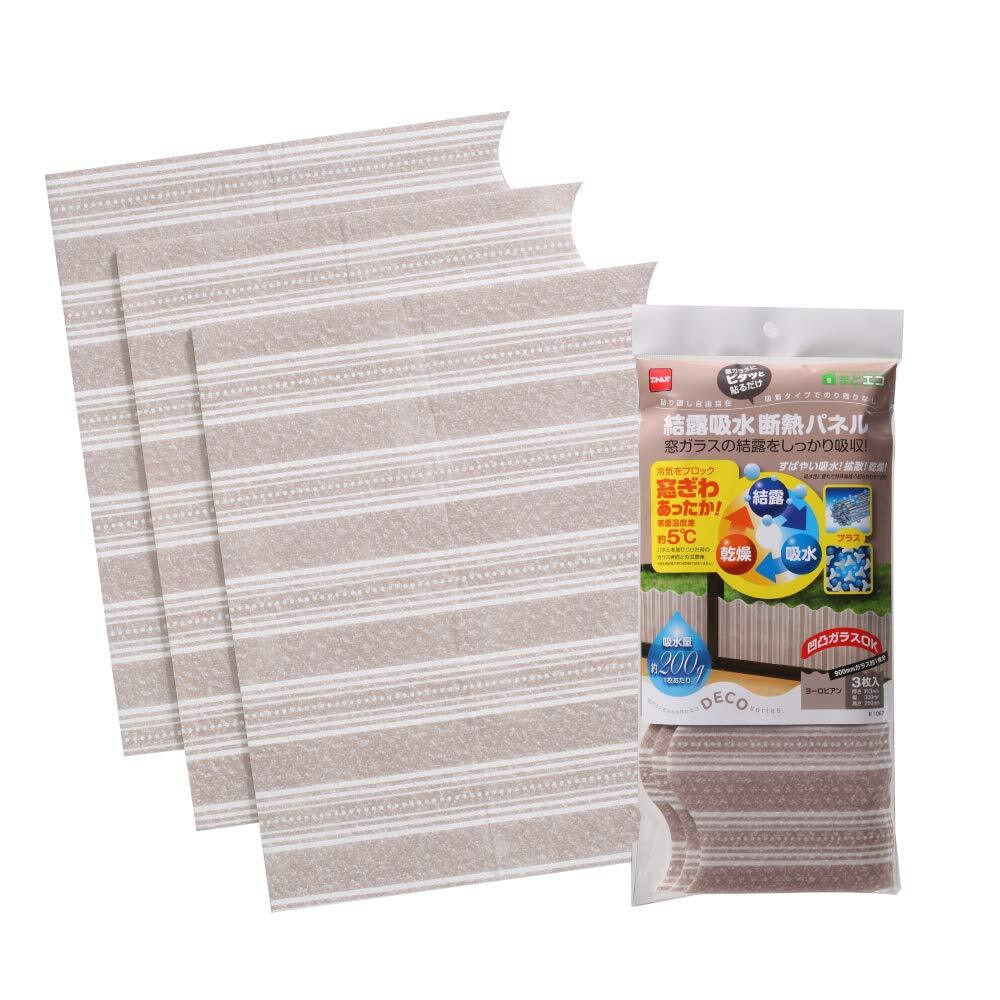 ニトムズ 結露 吸水 断熱パネル ヨーロピアン 窓ガラス のり残りしない 防寒 寒さ対策 幅30cmx高さ25cm 3枚入 E1067拍卖